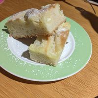 Lemon cake at Green Flamingo in Innsbruck