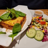 vegan lasagna at Green Flamingo in Innsbruck