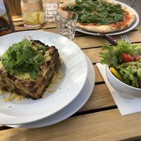 Lasagna at Green Flamingo in Innsbruck