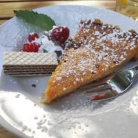 Cheese cake at Green Flamingo in Innsbruck