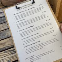 summer menu at Green Flamingo in Innsbruck