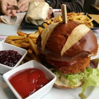 Schnitzel Burger at Green Flamingo in Innsbruck
