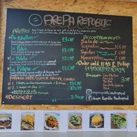 Pricelist at Arepa Republic - Food Truck in Geneva