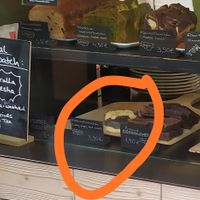 phenomenal vegan poppy cherry cake from Zimtschneckenfabrik spotted at Man Versus Machine Coffee Roasters in Munich