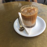 cold capuccino at Man Versus Machine Coffee Roasters in Munich