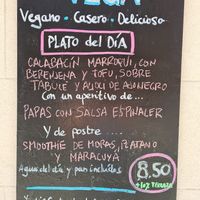Menu del dia at VEGA - Alamo in Madrid