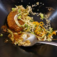 Katsu curry (jackfruit) at VEGA - Alamo in Madrid