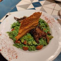 Green risotto at VEGA - Alamo in Madrid