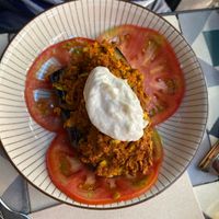 Aubergine - plate of the day   at VEGA - Alamo in Madrid