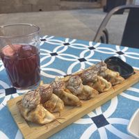 Vegan gyozas  at VEGA - Alamo in Madrid