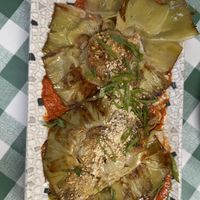 Grilled artichoke with Romesco saucee  at VEGA - Alamo in Madrid