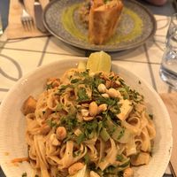 Pad thai and pita  at VEGA - Alamo in Madrid
