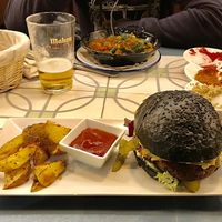Quinoa burger at VEGA - Alamo in Madrid