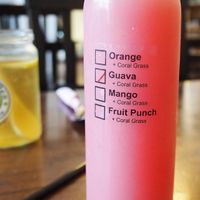 Guava + Coral Grass Drink at JanxDen Greenlife Cafe in Penang