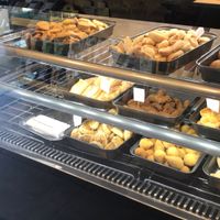 Savory options at Apetit Natural Bakery in Brasilia