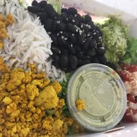 Ensalada con Tofu scramble  at Justo en la Esquina in Santiago