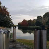 view to the canal at Hafenhaus in Oldenburg
