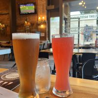 Beer and bootchcraft   at Burger Village in San Luis Obispo