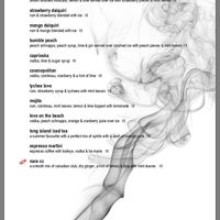 Menu at Nara Lounge in Hurstville