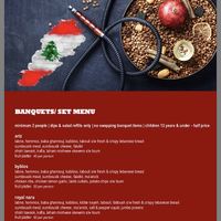 Menu at Nara Lounge in Hurstville