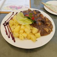 Mushrooms with potatoes (Spanyol gombaragu...) at Walzer Etterem es Panzio in Velence
