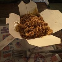 Malaysian chicken noodles  at BrewDog in Birmingham