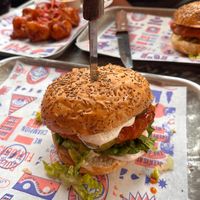 burger at BrewDog in Birmingham