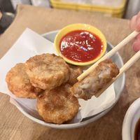 Fried lotus roots   at Fukushima Grilled Vegetables Nanone in Osaka