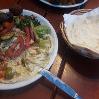 Vegan platter + pitta at Orient Falafel in Berlin