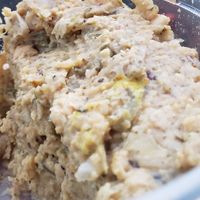 Chickpea tuna (the half that wasn't immediately consumed) at How Delish HD in West Orange