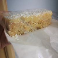 Ginger and coconut slice at Commandery Coffee in Worcester