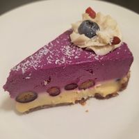 Blueberry Cheesecake (this was a delivery order) at SunCafe in Studio City