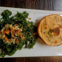 Pot Pie w Salad at SunCafe in Studio City