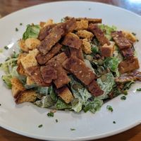 Caesar Salad with tempeh and no tomatoes at SunCafe in Studio City