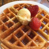 Belgian Waffle  at SunCafe in Studio City
