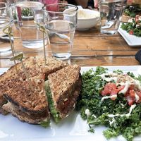 BLT sandwich + kale salad at SunCafe in Studio City