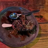 Vegan magnum almond with seasalt and caramel at Tapasbar Plan B in Breda