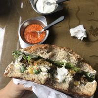 Xis vegano de soja at Govinda Lanches in Porto Alegre