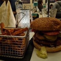No meat burger at Het Wapen van Schotland in Hooghalen