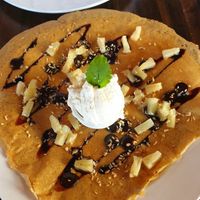 Soy icecream at Creperie & Logi in Aare