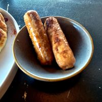 Vegan sausages at Sensory and Rye in Hereford