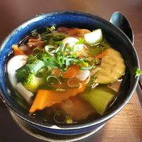 Vegan Dumpling Soup at Fire Tiger in Berlin