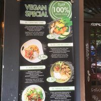 Separate vegan meny at Fire Tiger in Berlin