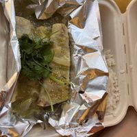 Vegan enchilladas  at Lola's Taqueria in Belvedere