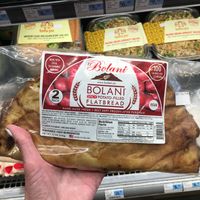 Vegan potato-filled flatbread  at Woodlands Market in Tiburon