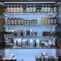Urban Remedy kiosk in store  at Woodlands Market in Tiburon