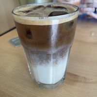 Soy iced coffeee  at Camélia in Porto