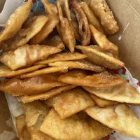 Sopapillas. at Nuno's Tacos & Vegmex Grill in Dallas