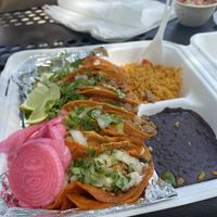 Tasty Bistec Ranchero Tacos!!  at Nuno's Tacos & Vegmex Grill in Dallas