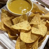 Queso and chips #Veganuary at Nuno's Tacos & Vegmex Grill in Dallas